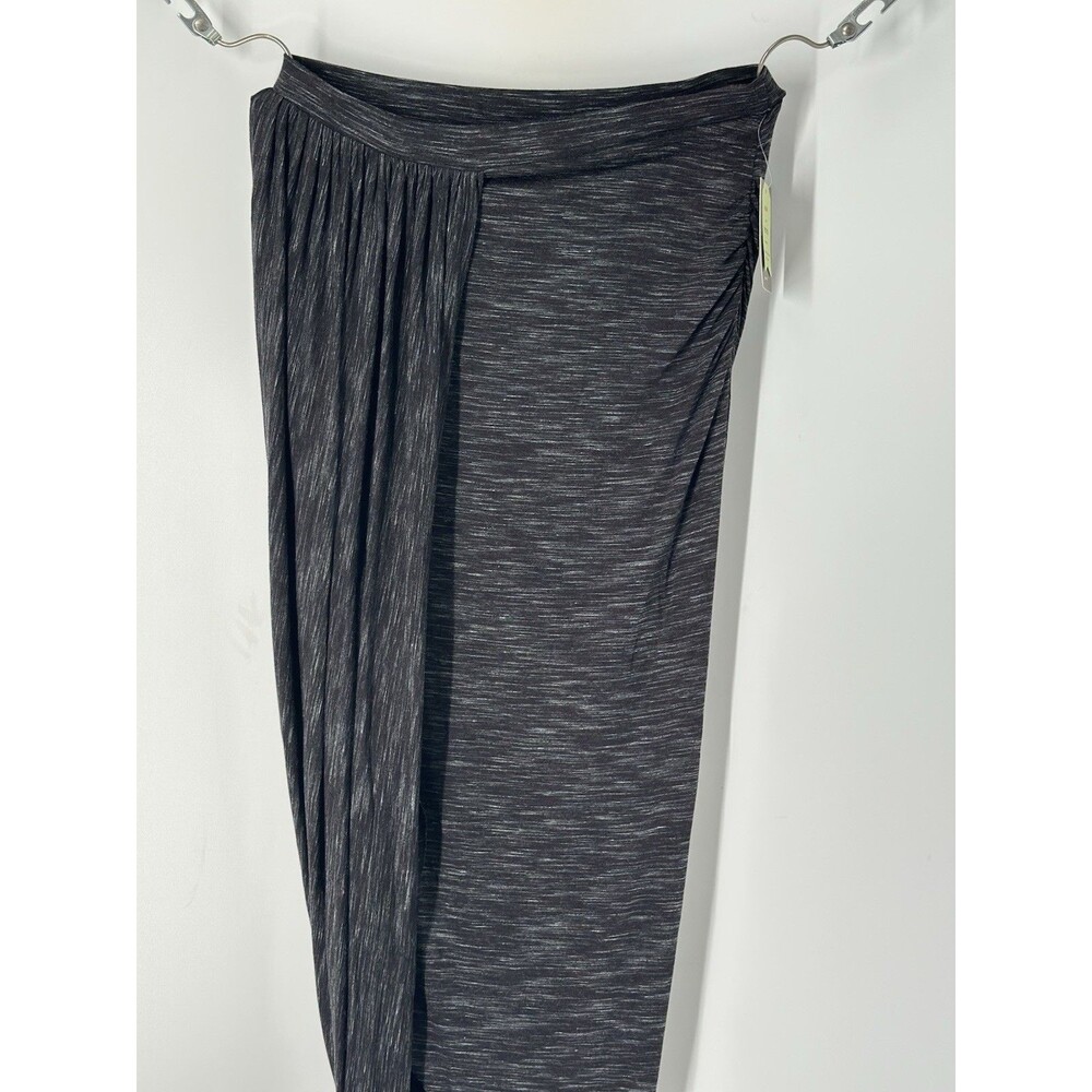 Anthropologie Saturday Sunday Nona Black Pattern Drape Skirt M NWT M stretchy - Picture 9 of 13